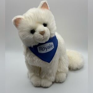 2016 Douglas Cuddle Toy Sitting White Cat 10” Soft Persian Plush Stuffed #2805